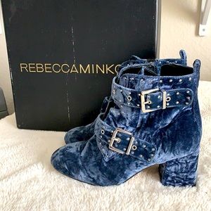 Rebecca Minkoff Blue Suede Ankle Boot